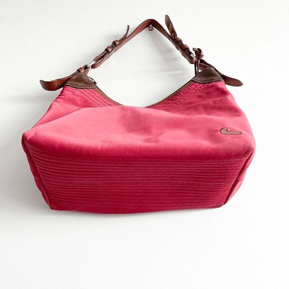 Dooney & Bourke Womens Hobo Shoulder Bag Red - Picture 3 of 12